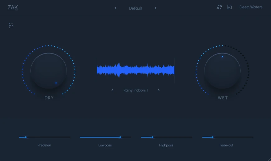Deep Waters interface