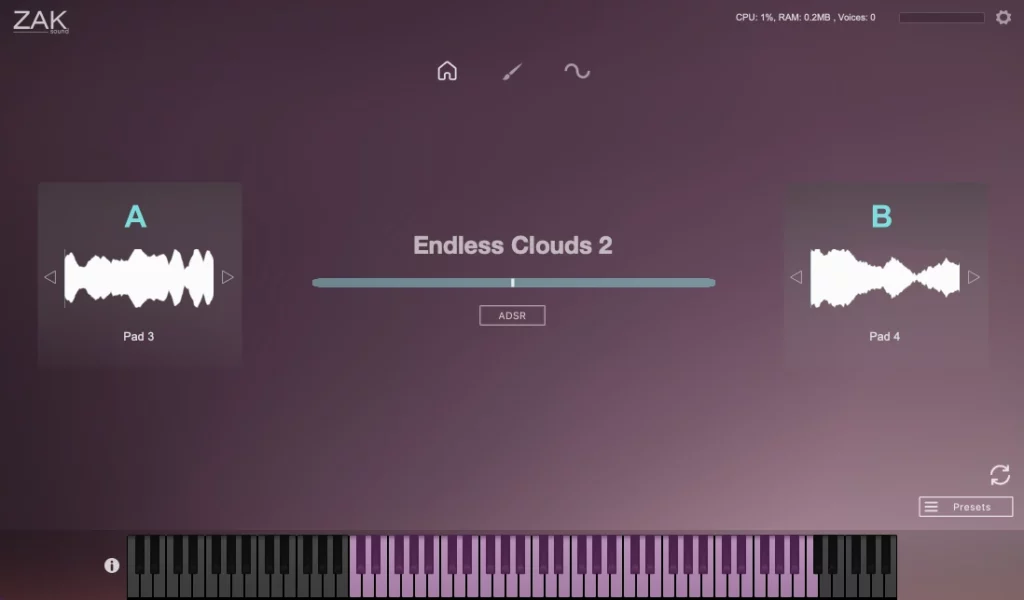 Endless Clouds 2 interface
