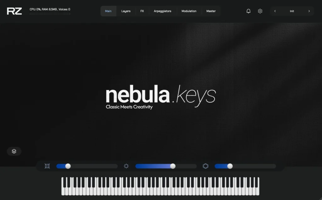 Nebula Keys interface