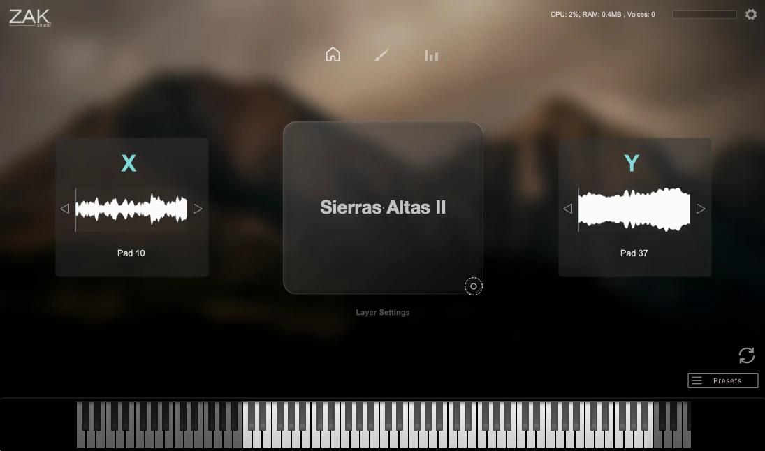 Sierras Altas 2 interface